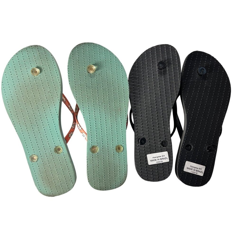 Havaianas and Vera Bradley Womens Flip-Flops Lot - Floral Prints 9/10 US - Picture 8 of 10